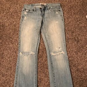 A&F ripped jeans